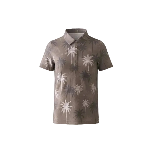 "Nucifera" Brown- OGA Youth Polo - Brown / Taupe