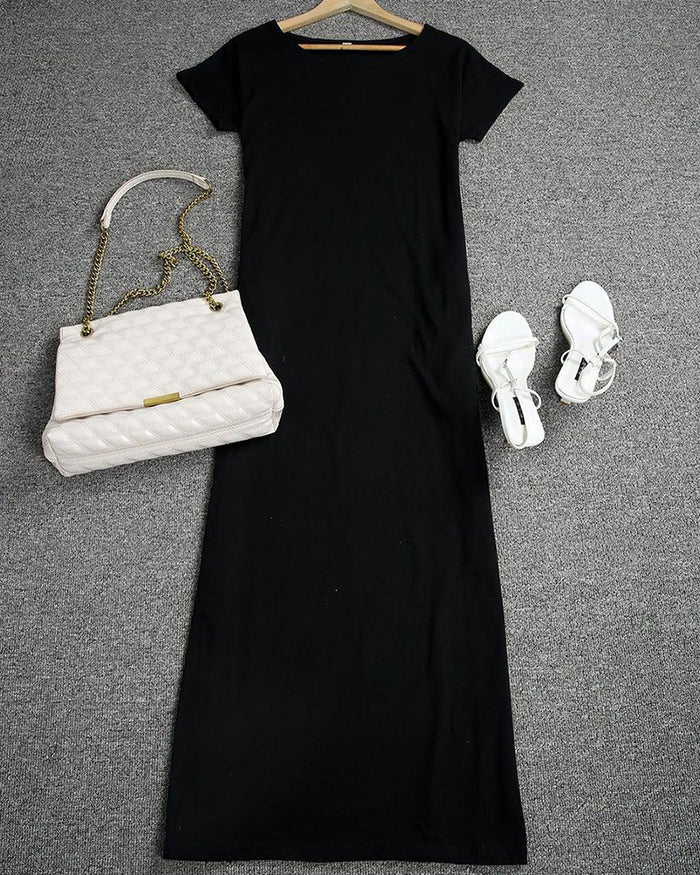 Off-Shoulder Batwing Sleeve Maxi Lounge Dress