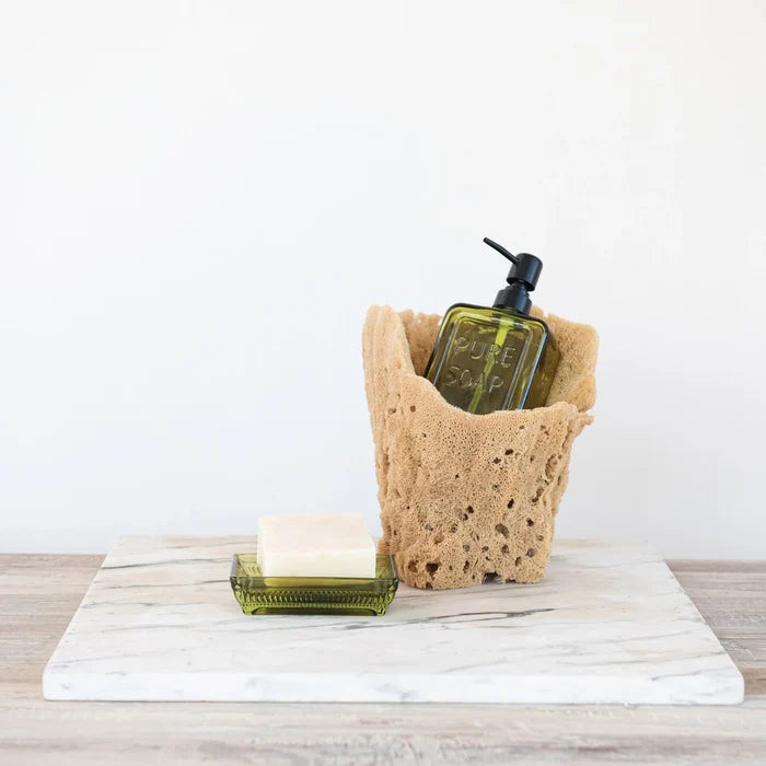 Olive Glass Soap Pump - Madison's Niche