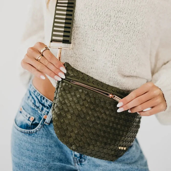 Olive Westlyn Woven Bum Bag