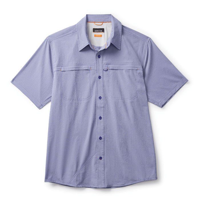 Orvis Men's Short-Sleeved Open Air Caster Orvis Ultra Marine/White / XL Men's Short Sleeve Button Down Shirts Rivers and Glen Trading Co