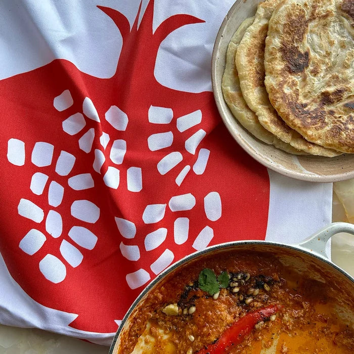 OTTOLENGHI TEA TOWEL in Pomegranate with Serax