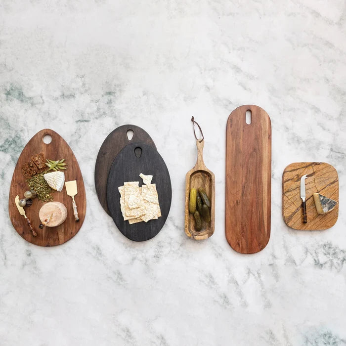 Oval Mango Wood Cheese Cutting Board - Madison's Niche