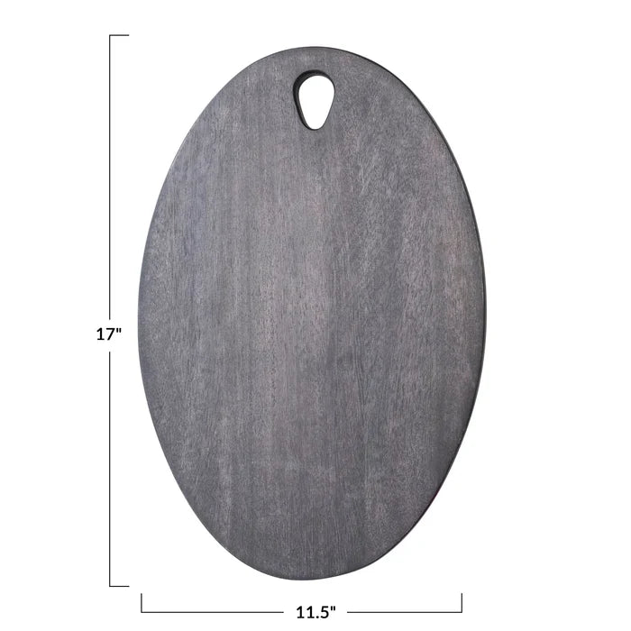 Oval Mango Wood Cheese Cutting Board - Madison's Niche