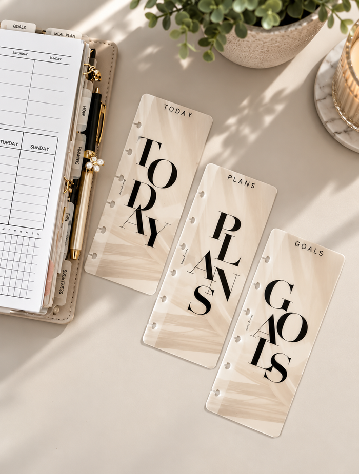 Page Finder 3 pc Set | Plans, Today + Goals Bold