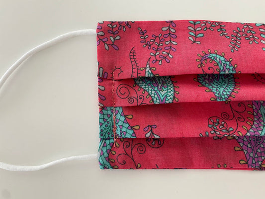 Paisley re- usable adjustable face cover / mask