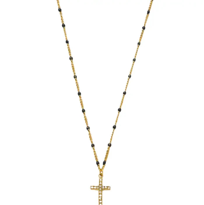 Pasadena Cross Necklace : Hypoallergenic and Water Resistant