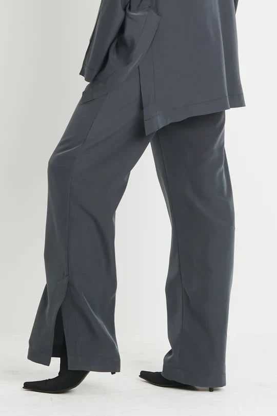 Peachskin Side Slit Pants - Madison's Niche