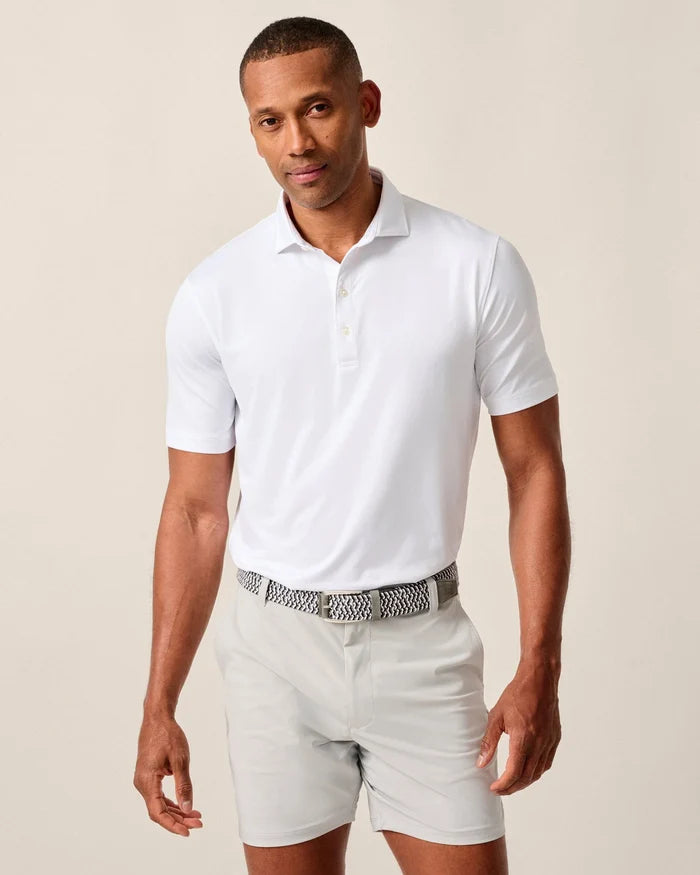 Performance Birdie Jersey Polo in White - Madison's Niche
