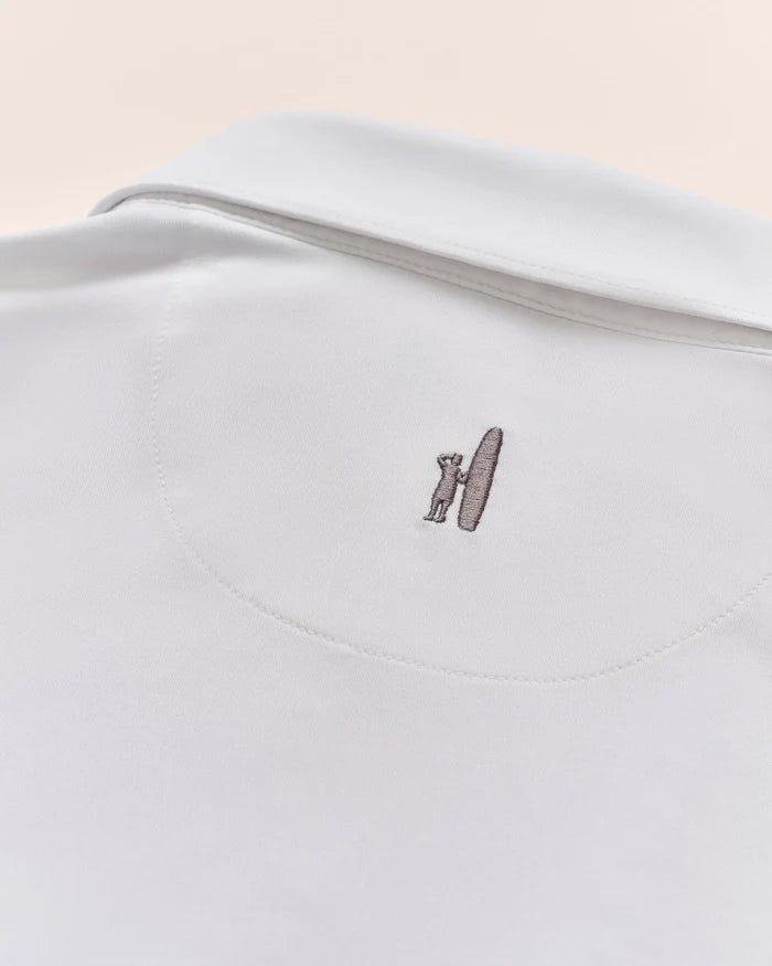 Performance Birdie Jersey Polo in White - Madison's Niche