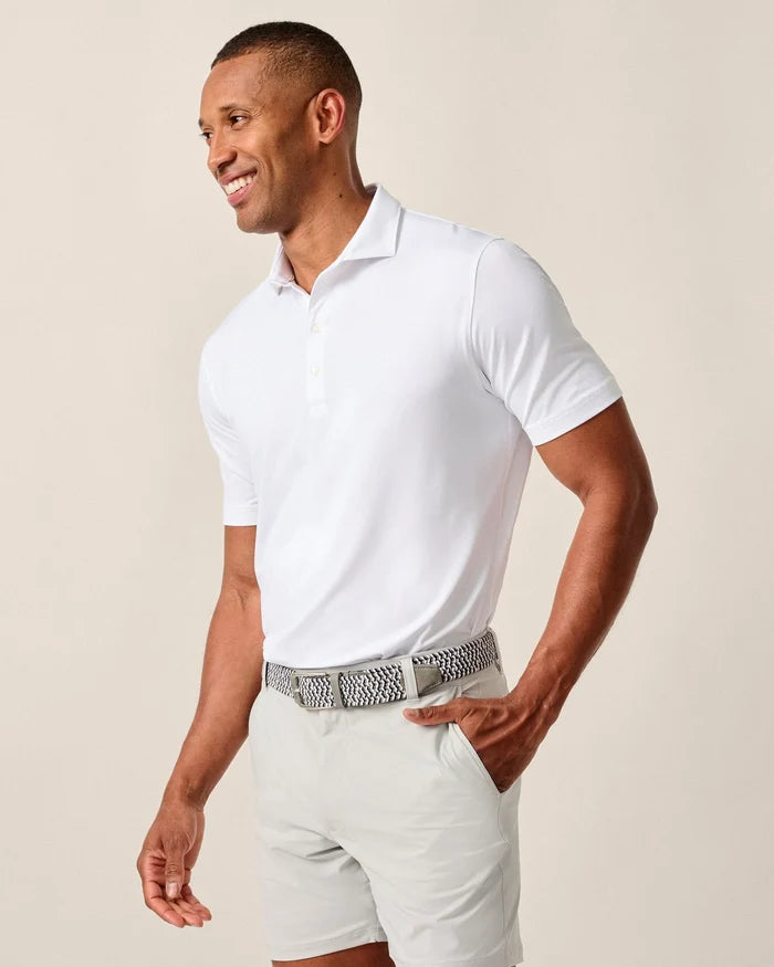 Performance Birdie Jersey Polo in White - Madison's Niche