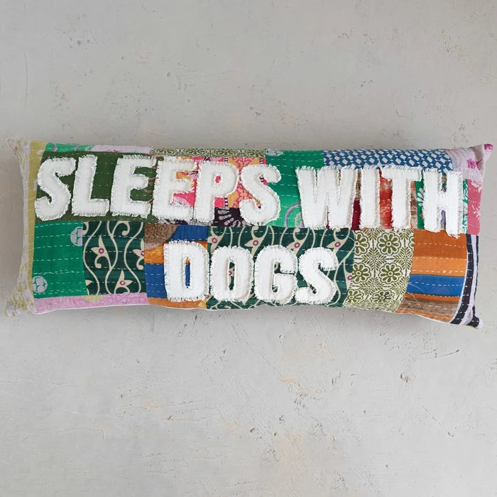Pillow - Sleeps with Dogs - Madison's Niche