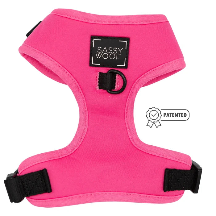 Pink Adjustable Harness - Madison's Niche
