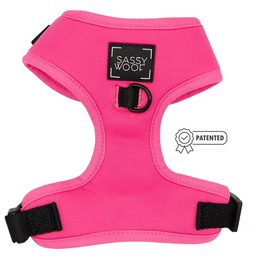 Pink Adjustable Harness - Madison's Niche