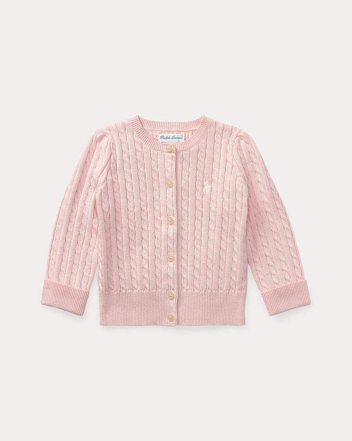 Pink Cable-Knit Cardigan - Madison's Niche