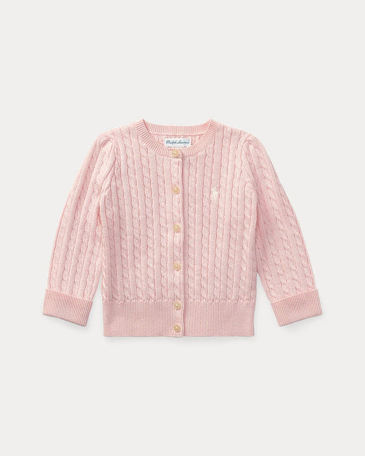 Pink Cable-Knit Cardigan - Madison's Niche