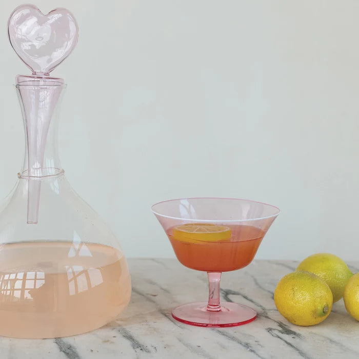 Pink Coupe Glass - Madison's Niche