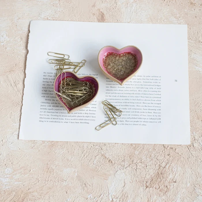 Pink Heart Dish - Madison's Niche