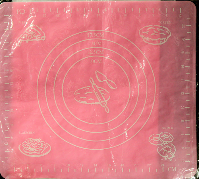 Pink Silicone Non-Stick Baking/Rolling Mat - SCRAPBOOKFARE