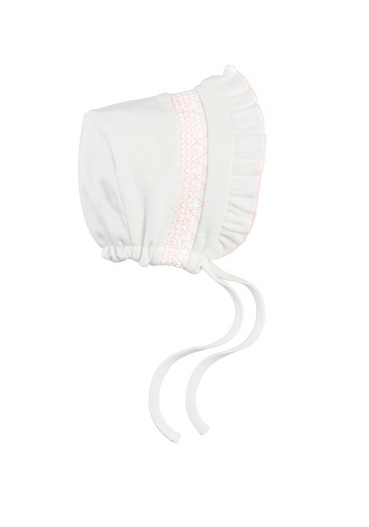 Pink Smocked Bonnet - Madison's Niche