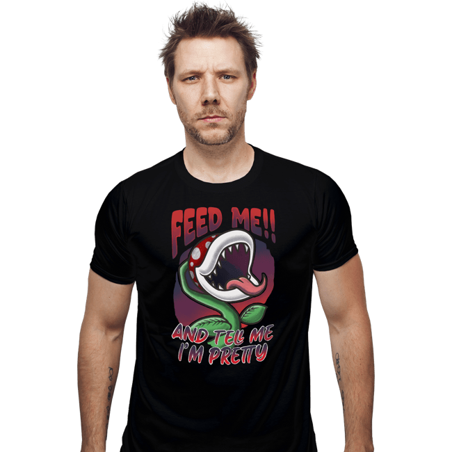 Secret_Shirts Fitted Shirts, Mens / Small / Black Piranha
