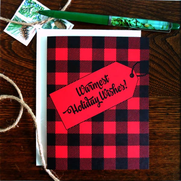 Plaid Warmest Holiday Wishes pack/6