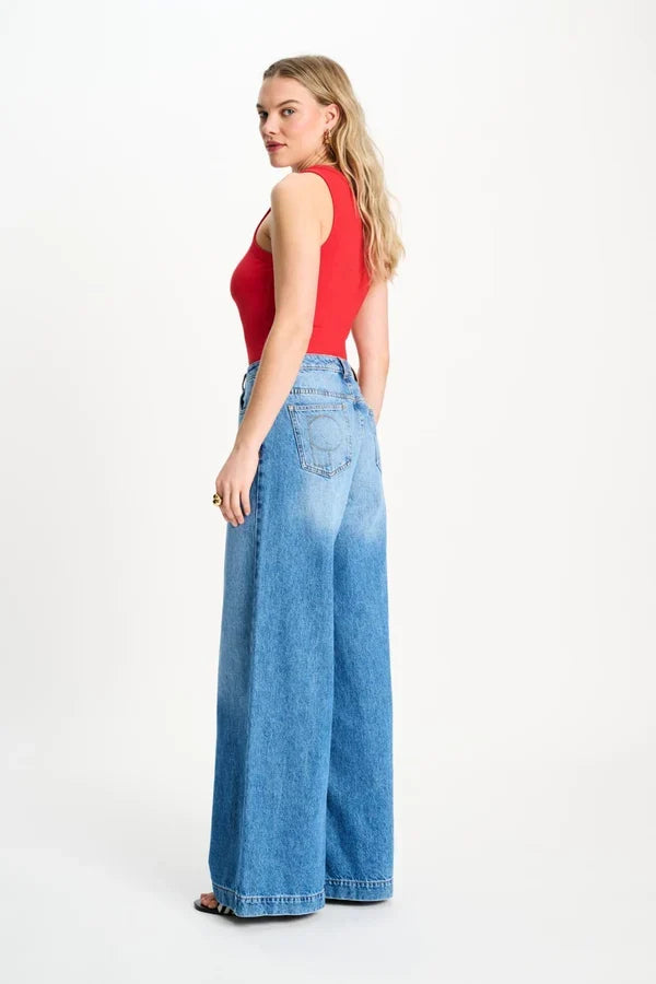 POM TOP TANK TOP in Rib Bloom Red from POM Amsterdam