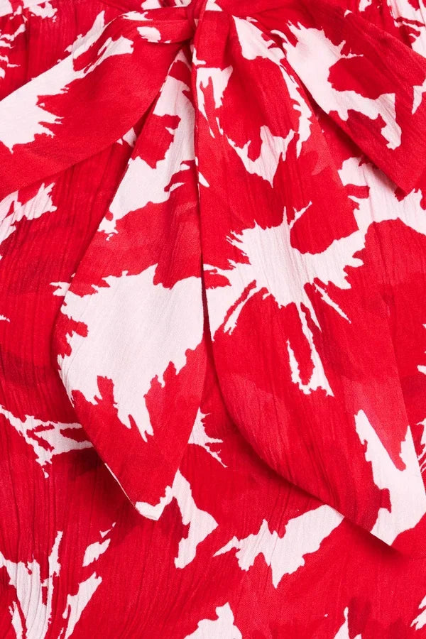 POM TOP CRINKLE BUBBLE in Bloom Red from POM Amsterdam