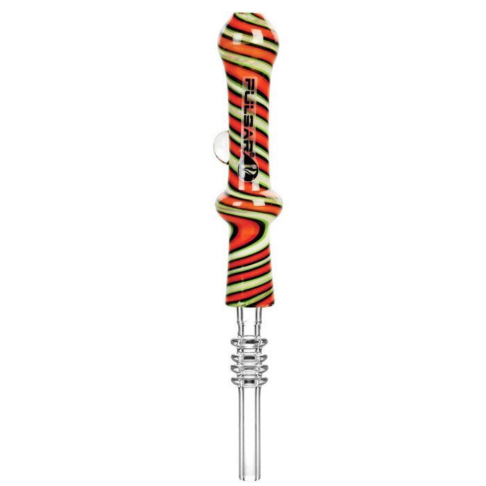 Pulsar Candy Swirl Dab Straw Red & Green