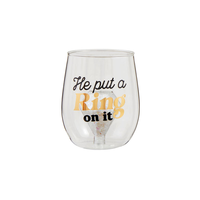 Put A Ring On It Glass - Madison's Niche