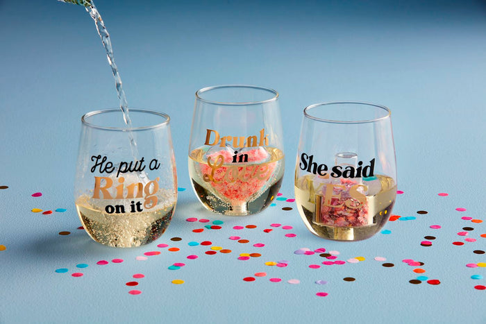 Put A Ring On It Glass - Madison's Niche