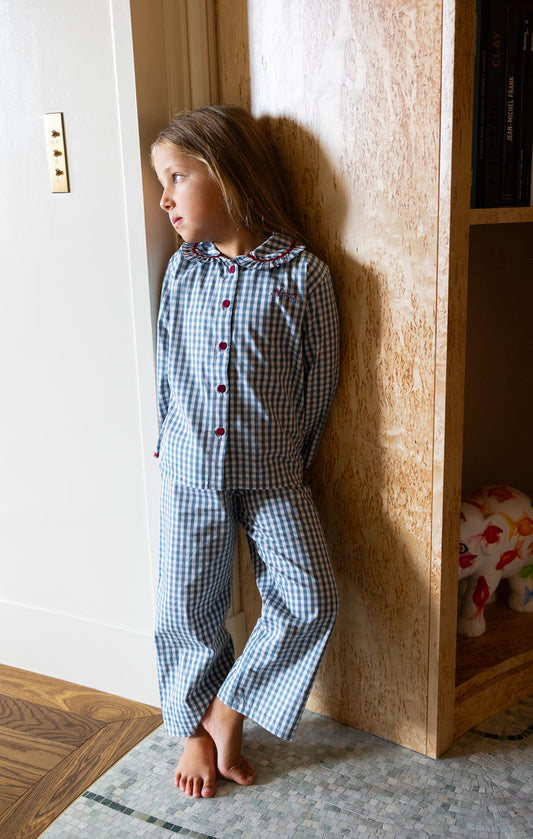 Pyjamas Vichy Dark Green - Girl