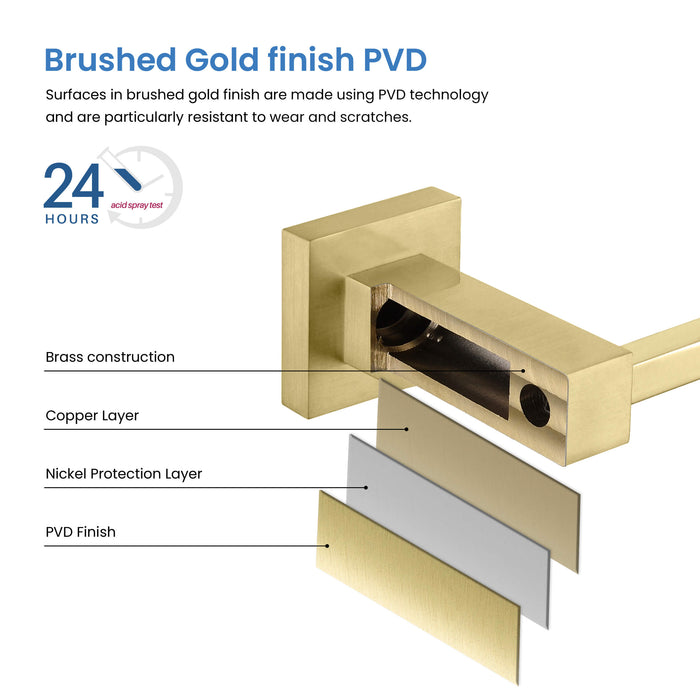 Quadra 2-Piece Bathroom Hardware Set - C-CBA15-2-1