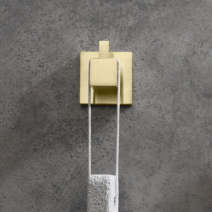 Quadra Bathroom Towel & Robe Hook 3 Count - CBA-1501 - 3PC