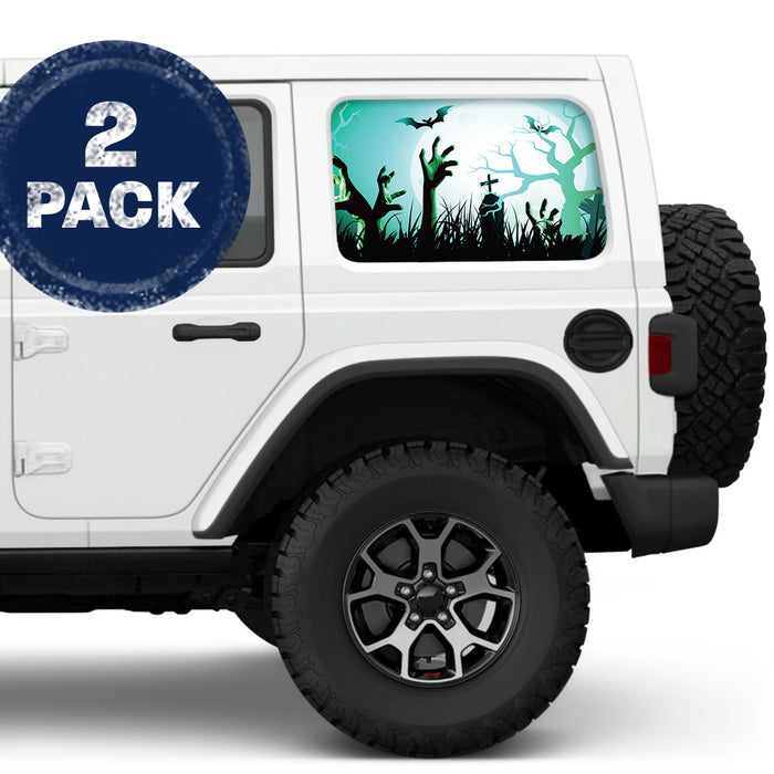 Reaching Out Side Windows Printed Vinyl Decal