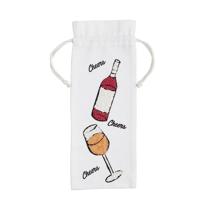 Red & White Bottle Bag - Madison's Niche