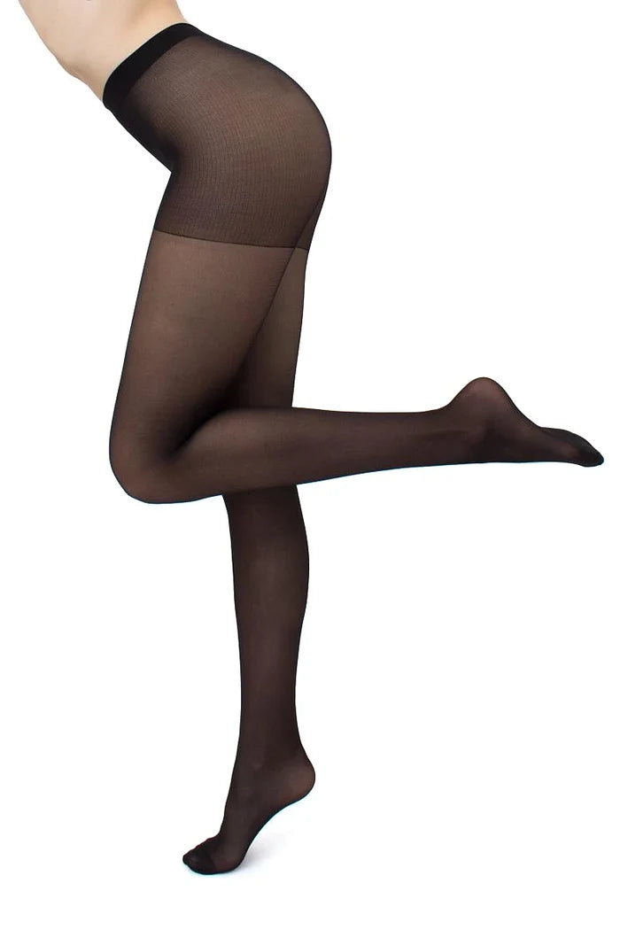 black light support tights worn on model