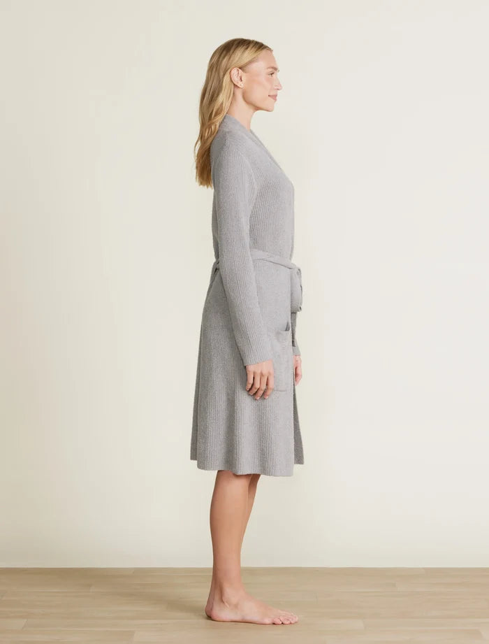 Ribbed Robe in Dove Gray - Madison's Niche