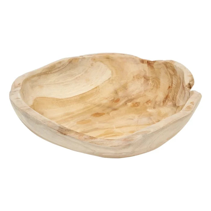 Round Teak Bowl - Madison's Niche