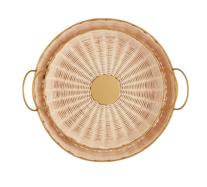 Round Woven Tray - Madison's Niche