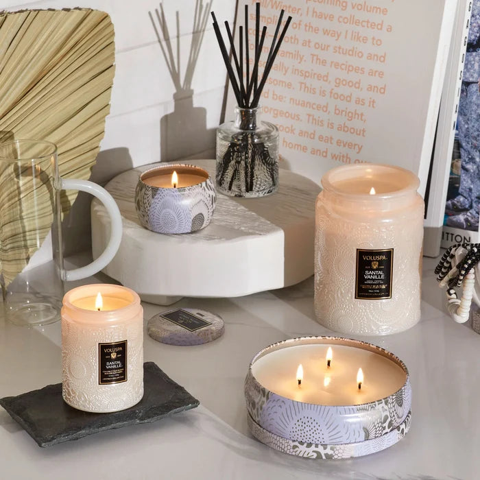 Santal Vanille Mini Tin Candle - Madison's Niche