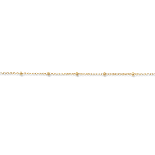Permanent Jewelry, Satellite Cable Chain, Yellow Gold Filled