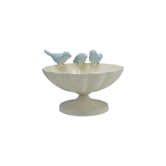 Scalloped Bowl With Birds - Madison's Niche