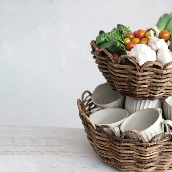 Scalloped Edge Vine Basket - Madison's Niche