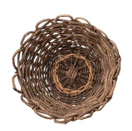 Scalloped Edge Vine Basket - Madison's Niche