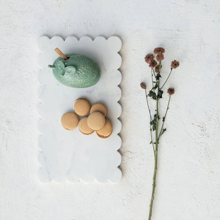 Scalloped Marble Board - Madison's Niche