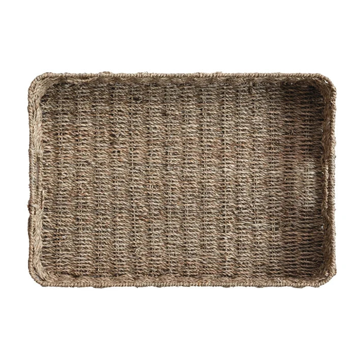 Seagrass Tray with Handles - Madison's Niche