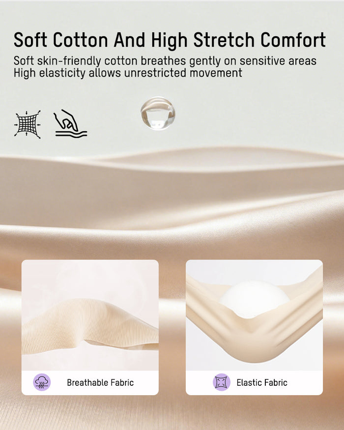 Seamless High-Waist Full Coverage Cotton Panty（5 pack）