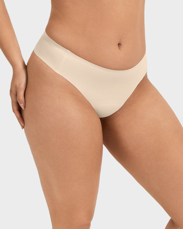 Seamless Invisible Comfort Thongs (5 Pack)