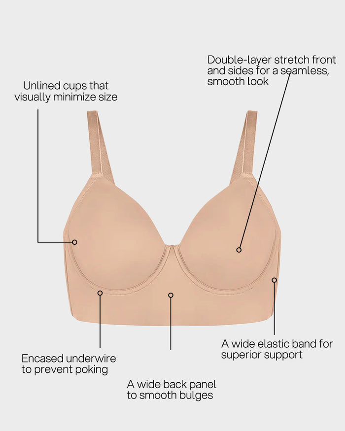 Seamless Lift Minimizer Bra